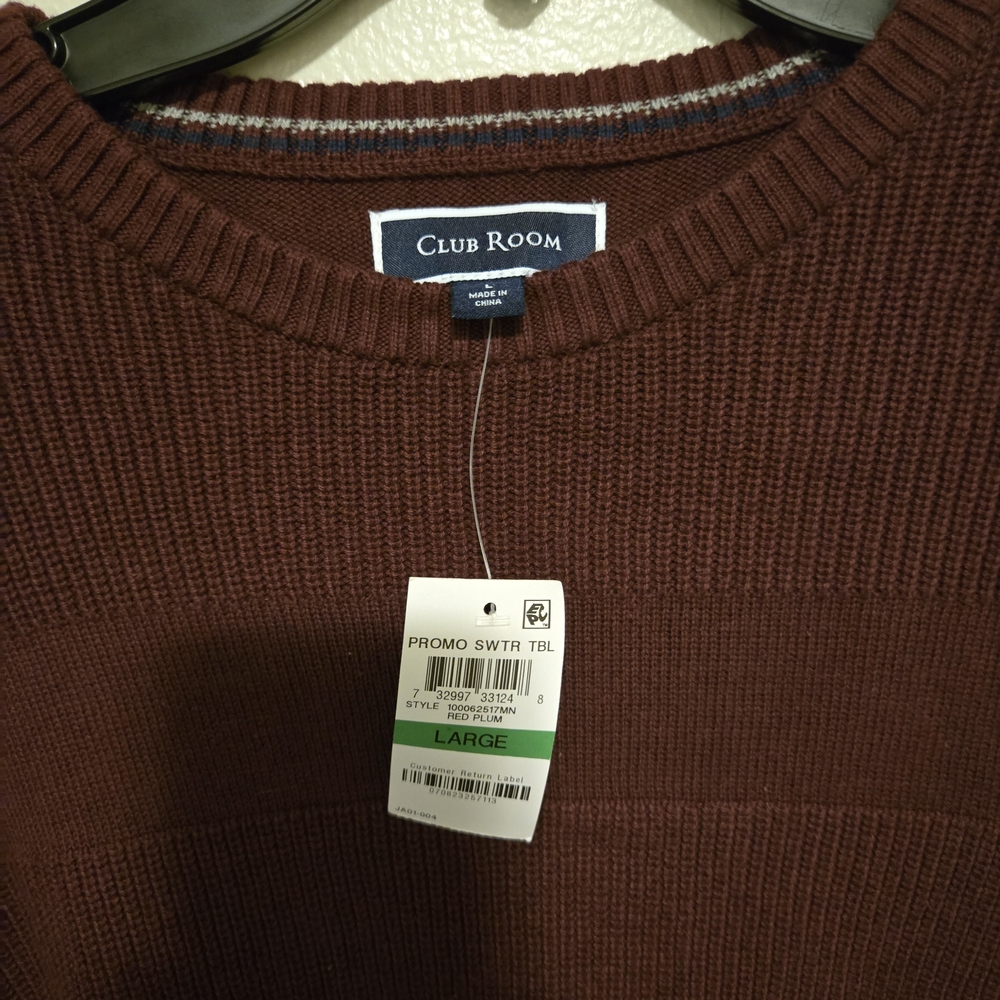 Club Room Men's Brown Sweater